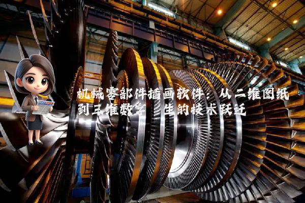 机械零部件插画软件：从二维图纸到三维数字孪生的技术跃迁